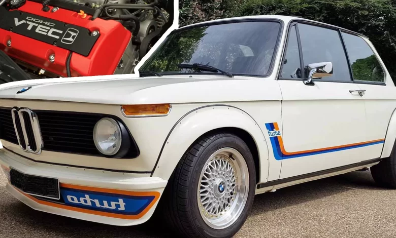 Cette glorieuse BMW 2002 propulsée par Honda a une surprise VTEC de 9 200 tr / min