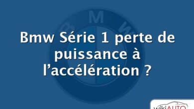 Bmw Série 1 perte de puissance à l’accélération ?