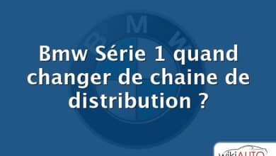 Bmw Série 1 quand changer de chaine de distribution ?