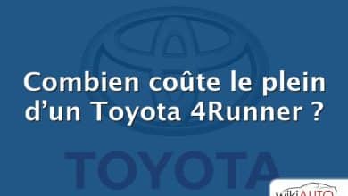 Combien coûte le plein d’un Toyota 4Runner ?