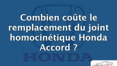 Combien coûte le remplacement du joint homocinétique Honda Accord ?