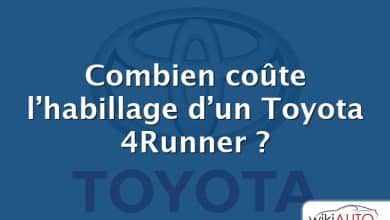 Combien coûte l’habillage d’un Toyota 4Runner ?