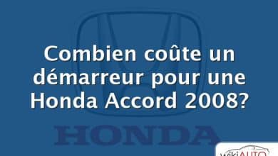 Combien coûte un démarreur pour une Honda Accord 2008?