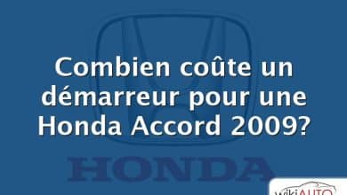 Combien coûte un démarreur pour une Honda Accord 2009?