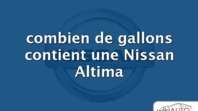 combien de gallons contient une Nissan Altima