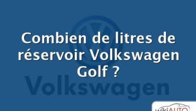 Combien de litres de réservoir Volkswagen Golf ?
