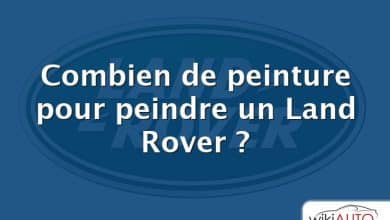 Combien de peinture pour peindre un Land Rover ?