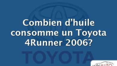 Combien d’huile consomme un Toyota 4Runner 2006?