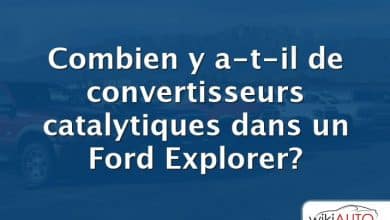 Combien y a-t-il de convertisseurs catalytiques dans un Ford Explorer?