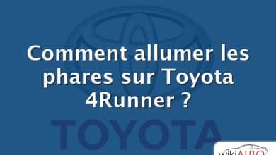 Comment allumer les phares sur Toyota 4Runner ?