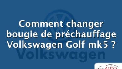 Comment changer bougie de préchauffage Volkswagen Golf mk5 ?