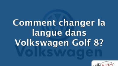 Comment changer la langue dans Volkswagen Golf 8?