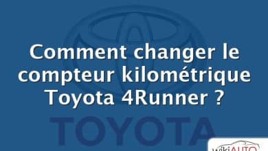 Comment changer le compteur kilométrique Toyota 4Runner ?