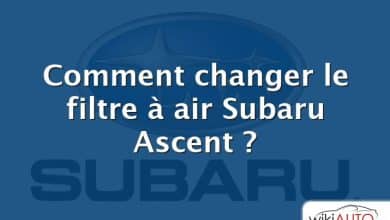 Comment changer le filtre à air Subaru Ascent ?
