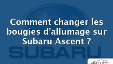 Comment changer les bougies d’allumage sur Subaru Ascent ?