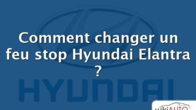 Comment changer un feu stop Hyundai Elantra ?