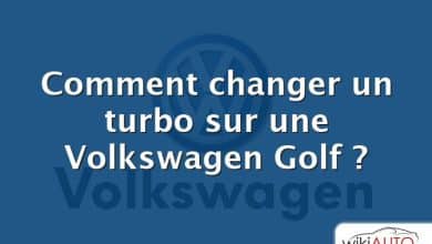 Comment changer un turbo sur une Volkswagen Golf ?