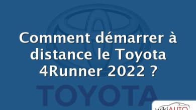 Comment démarrer à distance le Toyota 4Runner 2022 ?