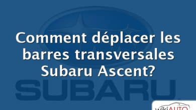 Comment déplacer les barres transversales Subaru Ascent?