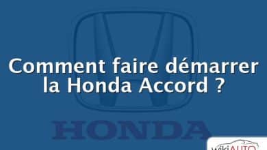 Comment faire démarrer la Honda Accord ?