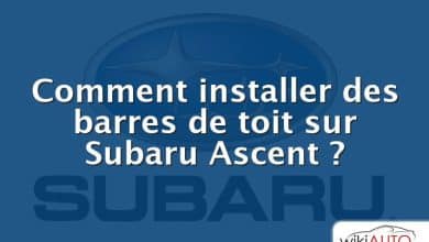 Comment installer des barres de toit sur Subaru Ascent ?