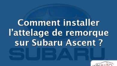 Comment installer l’attelage de remorque sur Subaru Ascent ?