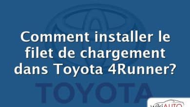 Comment installer le filet de chargement dans Toyota 4Runner?