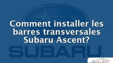 Comment installer les barres transversales Subaru Ascent?