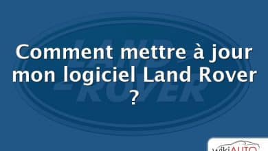 Comment mettre à jour mon logiciel Land Rover ?