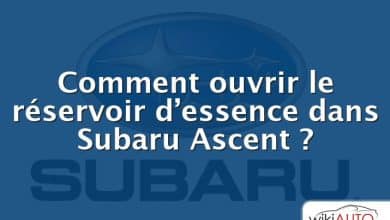 Comment ouvrir le réservoir d’essence dans Subaru Ascent ?