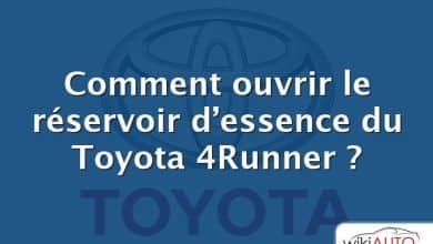 Comment ouvrir le réservoir d’essence du Toyota 4Runner ?
