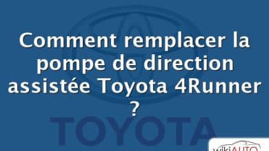 Comment remplacer la pompe de direction assistée Toyota 4Runner ?