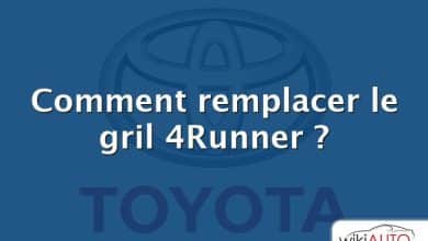 Comment remplacer le gril 4Runner ?