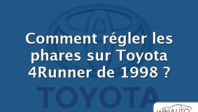 Comment régler les phares sur Toyota 4Runner de 1998 ?