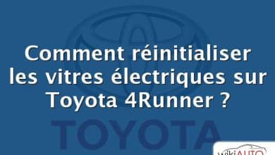 Comment réinitialiser les vitres électriques sur Toyota 4Runner ?