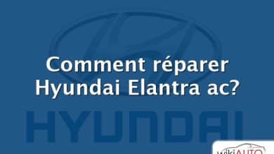 Comment réparer Hyundai Elantra ac?