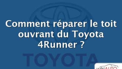 Comment réparer le toit ouvrant du Toyota 4Runner ?