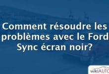 Comment résoudre les problèmes avec le Ford Sync écran noir?
