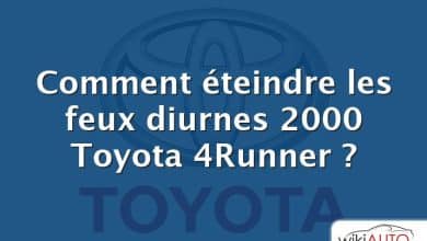Comment éteindre les feux diurnes 2000 Toyota 4Runner ?
