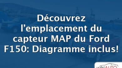 Découvrez l’emplacement du capteur MAP du Ford f150: Diagramme inclus!