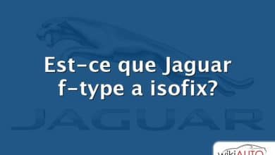 Est-ce que Jaguar f-type a isofix?