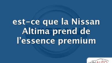 est-ce que la Nissan Altima prend de l’essence premium