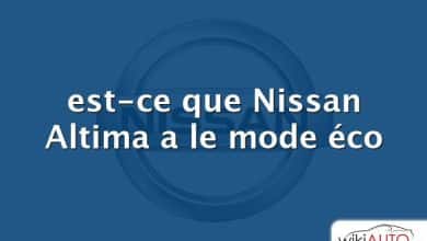 est-ce que Nissan Altima a le mode éco