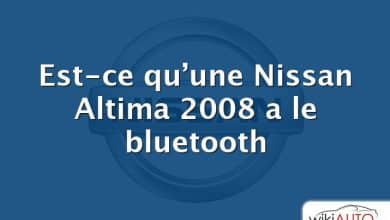 Est-ce qu’une Nissan Altima 2008 a le bluetooth
