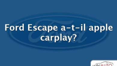 Ford Escape a-t-il apple carplay?
