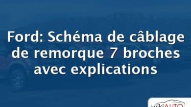 Ford: Schéma de câblage de remorque 7 broches avec explications