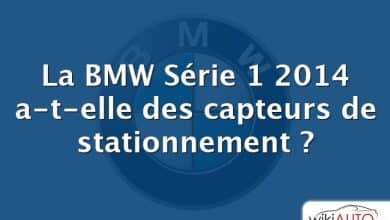 La bmw Série 1 2014 a-t-elle des capteurs de stationnement ?