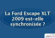 La Ford Escape XLT 2009 est-elle synchronisée ?