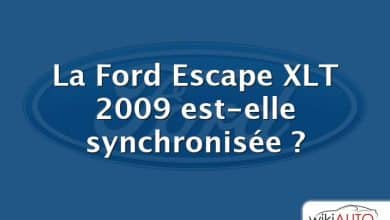 La Ford Escape XLT 2009 est-elle synchronisée ?
