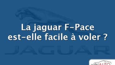 La jaguar F-Pace est-elle facile à voler ?